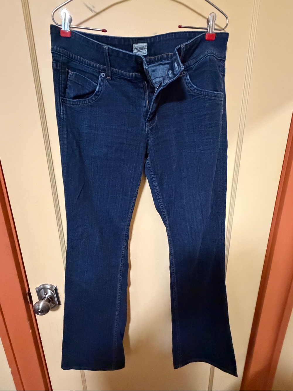 Hudson Jeans Dark Blue Wide-Leg Flare Jeans